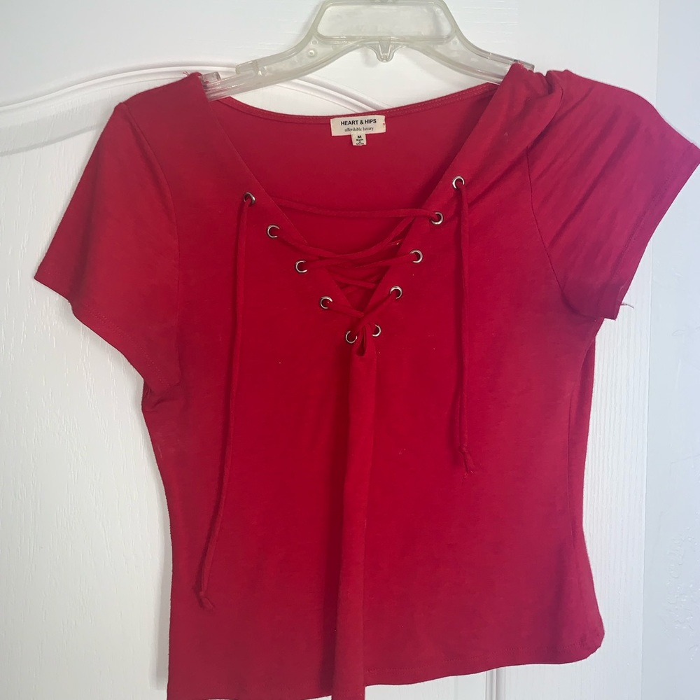 Red Crop Top